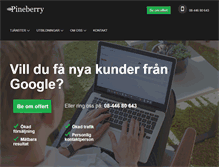 Tablet Screenshot of pineberry.com